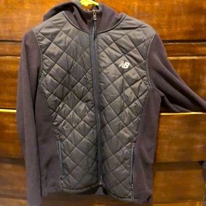 New Balance Insulated Hoodie, L, steel, GUC